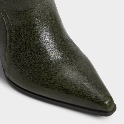 Saddle in Dark Green - Knee-high boot, Block heel | Aldo Signature