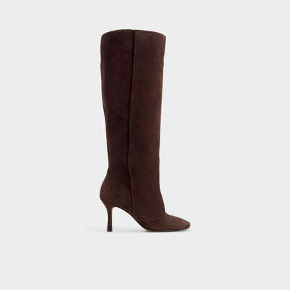 Frankey in Dark Brown - Knee-high boot, Stiletto heel | Aldo Essential