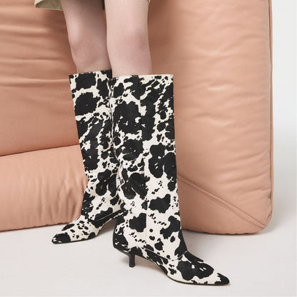 Everose in White Black - Knee-high boot, Kitten heel | Aldo Exclusive
