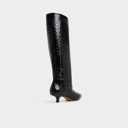 Everose in Black - Knee-high boot, Kitten heel | Aldo Signature
