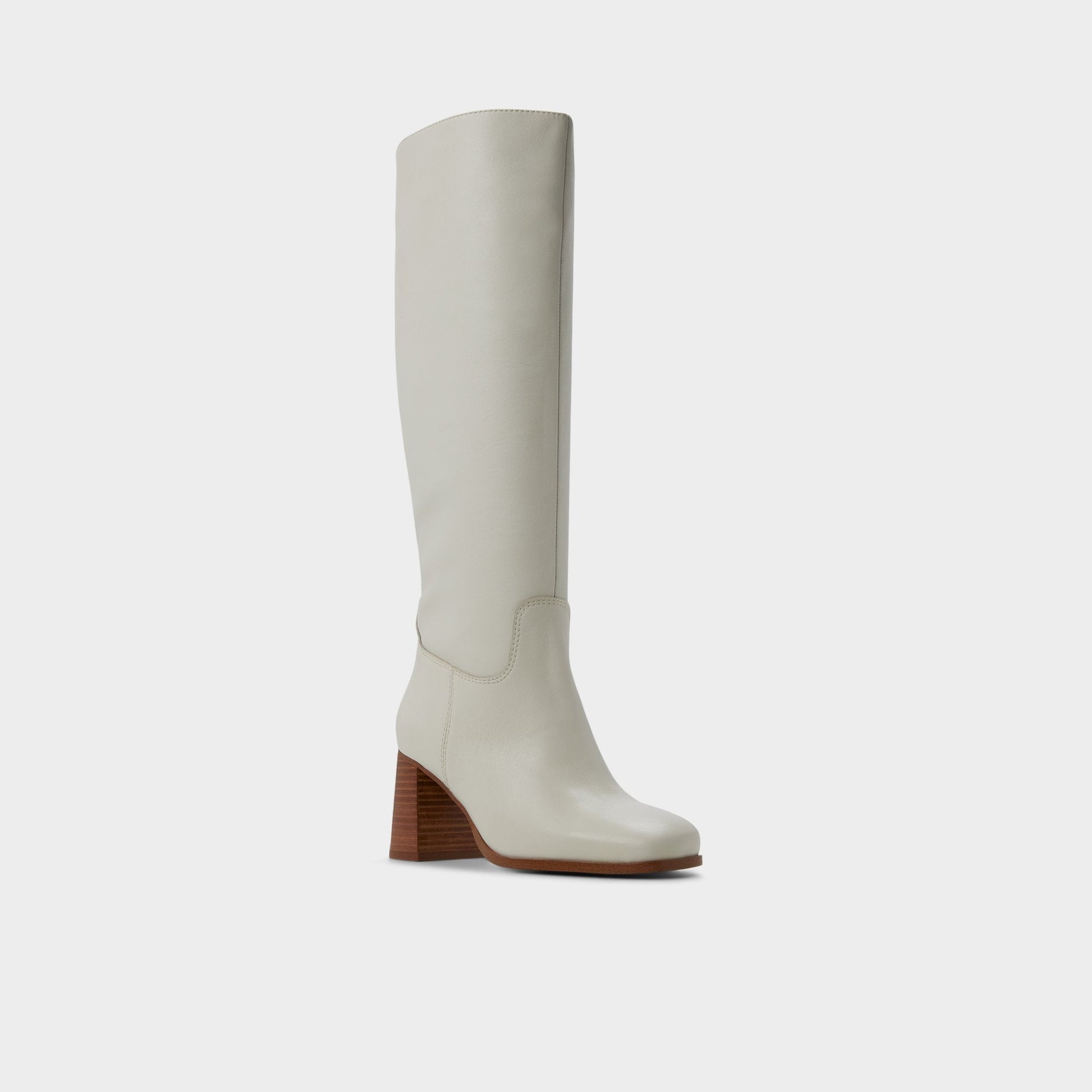 Elyze in White Bone - Knee-high boot, Block heel | Aldo Classic