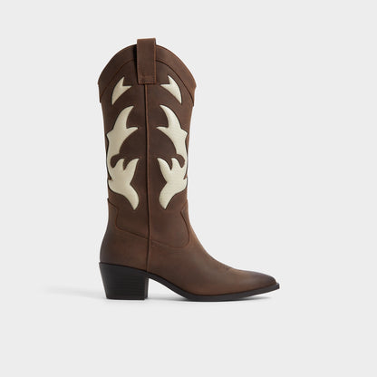 Nebraska Royal Brown Women's Western - Mid-calf western boot | Aldo Essential