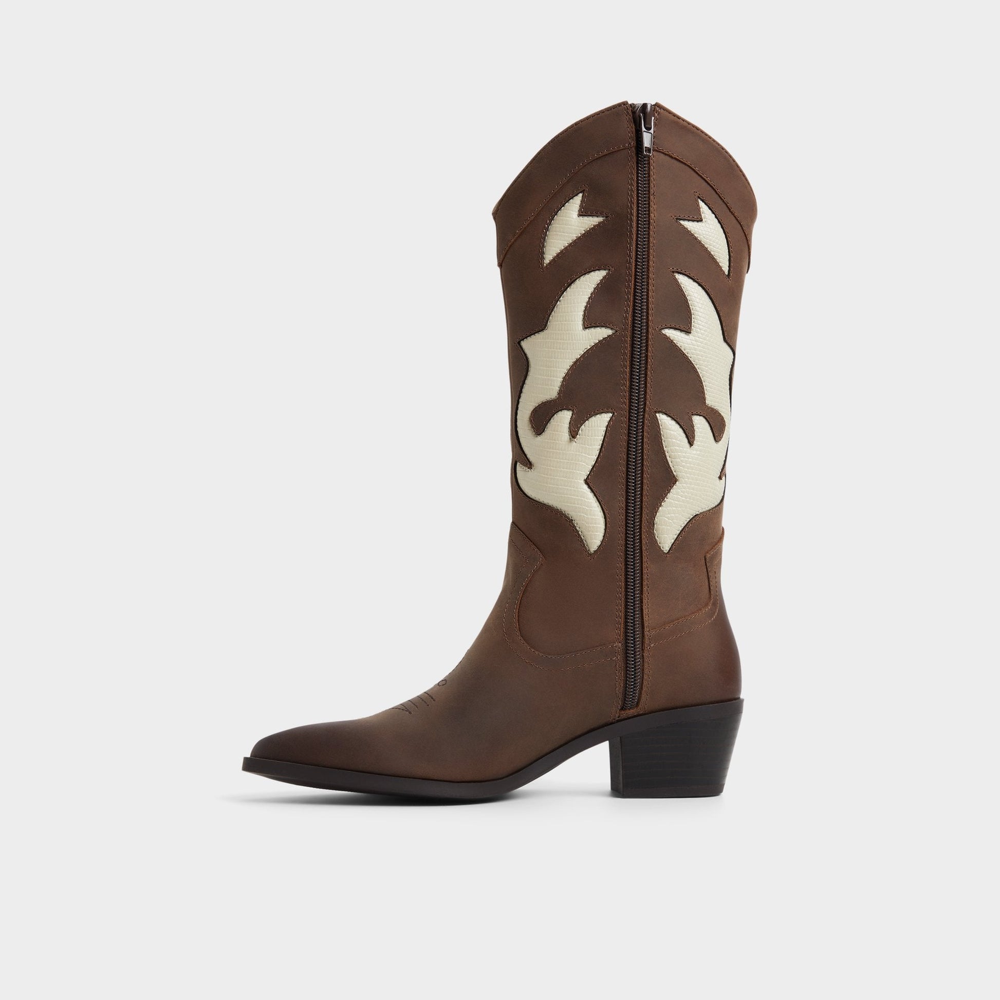 Nebraska Royal Brown Women's Western - Mid-calf western boot | Aldo Essential