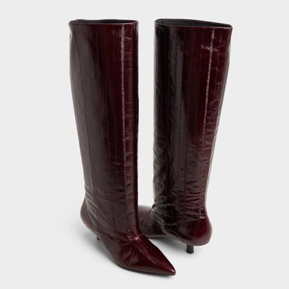 Everose in Bordo - Knee-high boot, Kitten heel | Aldo New
