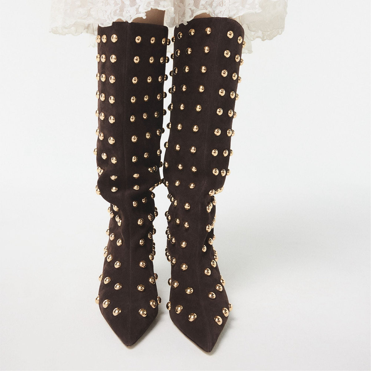 Selora in Medium Brown - Knee-high boot, Stiletto heel | Aldo Trending