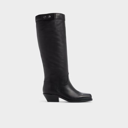 Emberlyn in Black - Knee-high western boot, Cup sole | Aldo Best Seller