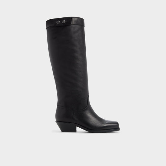 Emberlyn in Black - Knee-high western boot, Cup sole | Aldo Best Seller