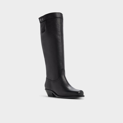 Emberlyn in Black - Knee-high western boot, Cup sole | Aldo Best Seller