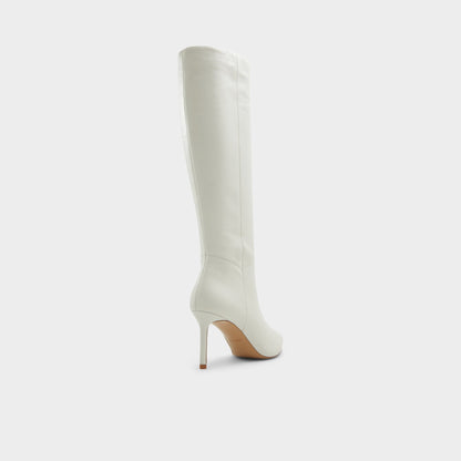 Laroche-wc White/Bone Women's Tall Boots - Knee-high boot, Stiletto heel | Aldo Recommended