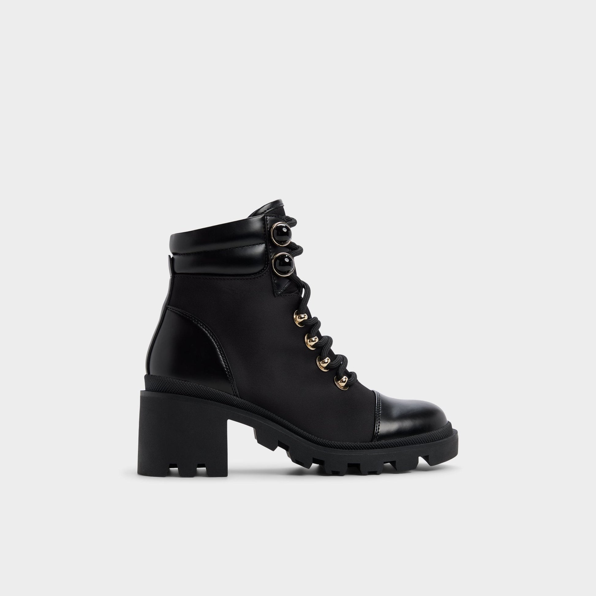 Mariettia in Black - Lace-up boot, Lug sole | Aldo Trending
