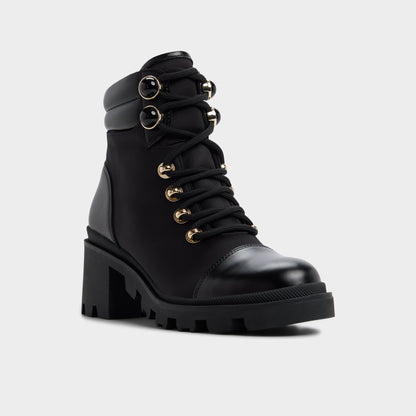 Mariettia in Black - Lace-up boot, Lug sole | Aldo Trending