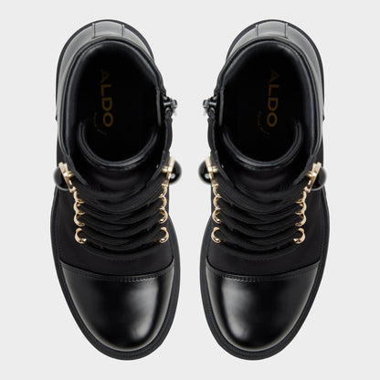 Mariettia in Black - Lace-up boot, Lug sole | Aldo Trending