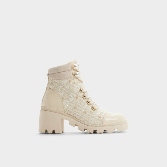 Mariettia in Other White - Lace-up boot, Lug sole | Aldo Recommended