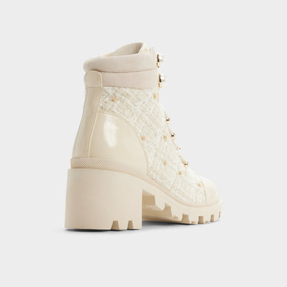 Mariettia in Other White - Lace-up boot, Lug sole | Aldo Recommended