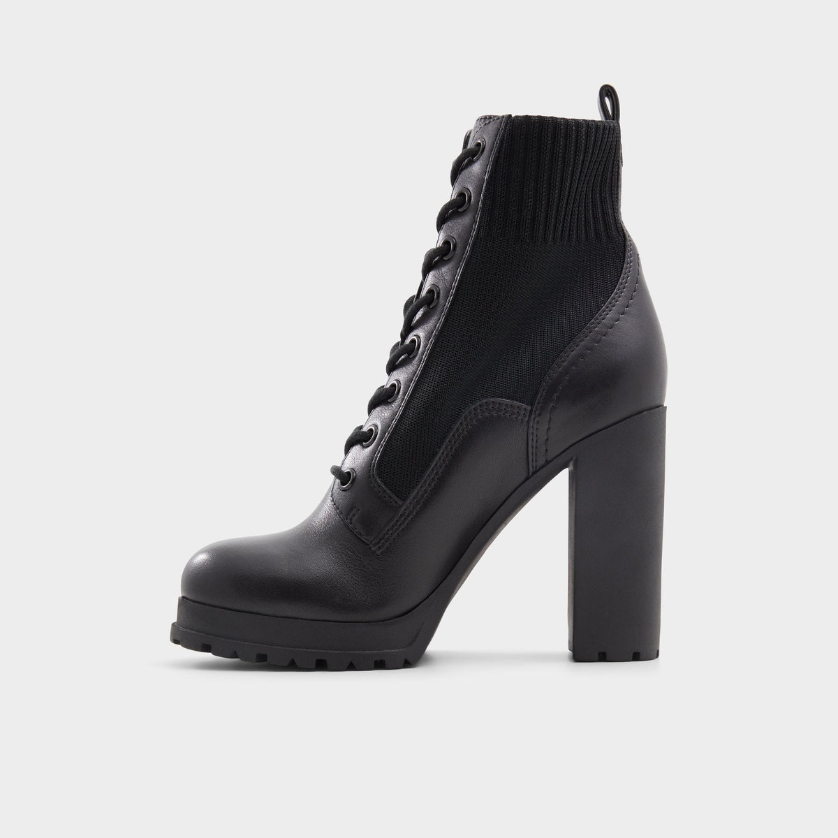 Rebellious Black Women's Combat boots - Combat ankle boot, Lug sole | Aldo Exclusive