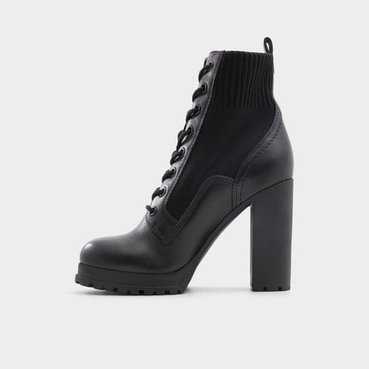 Rebellious Black Women's Combat boots - Combat ankle boot, Lug sole | Aldo Exclusive