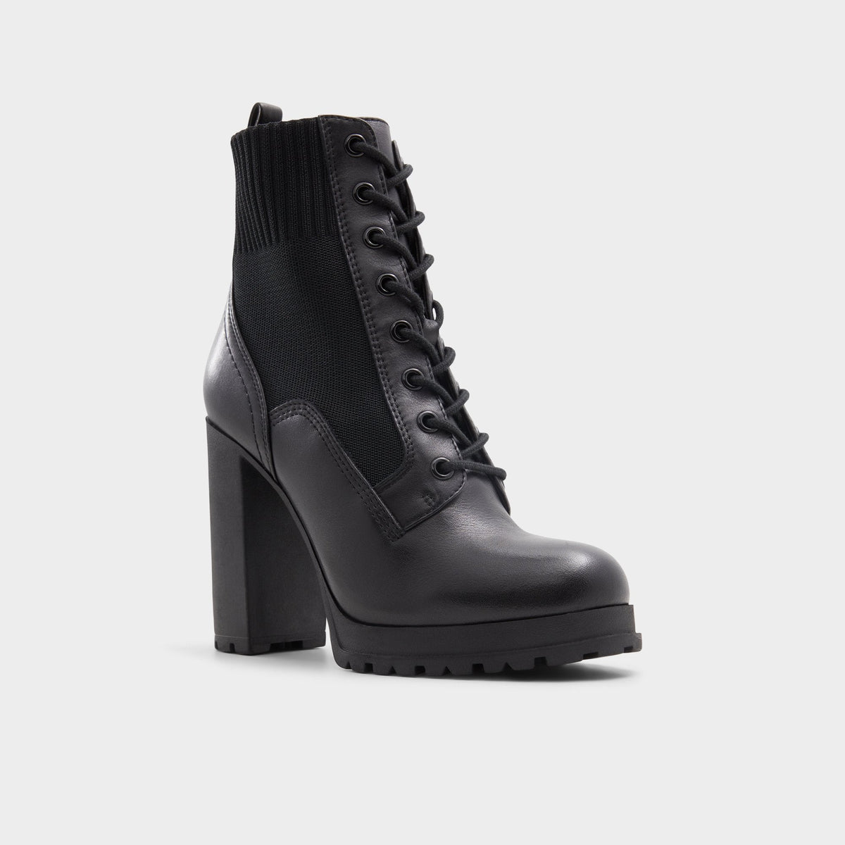 Rebellious Black Women's Combat boots - Combat ankle boot, Lug sole | Aldo Exclusive