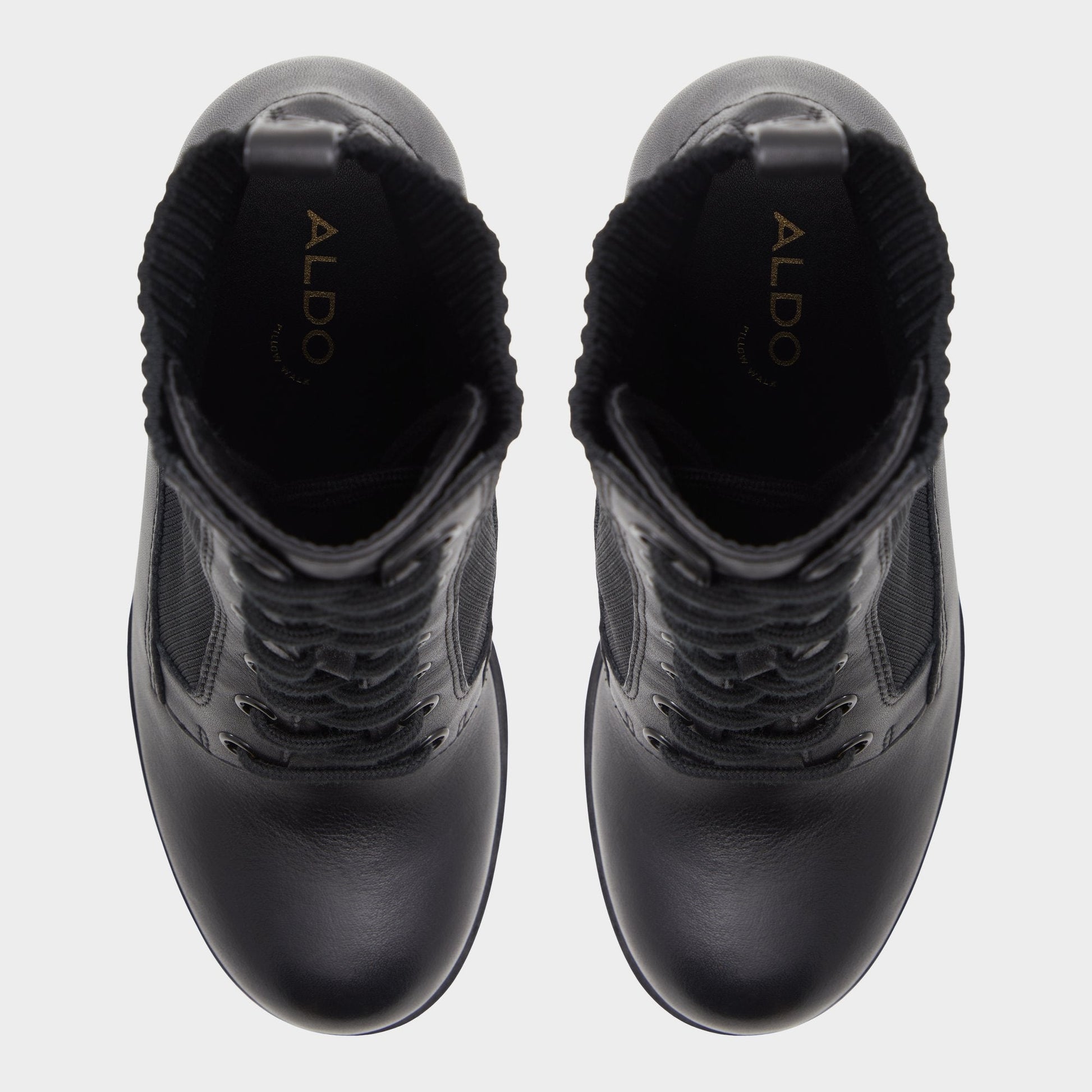 Rebellious Black Women's Combat boots - Combat ankle boot, Lug sole | Aldo Exclusive