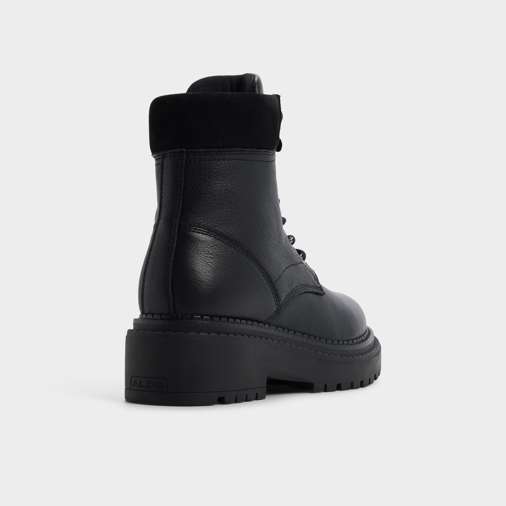 Lewellan in Black - Hiking boot, Lug sole | Aldo Signature