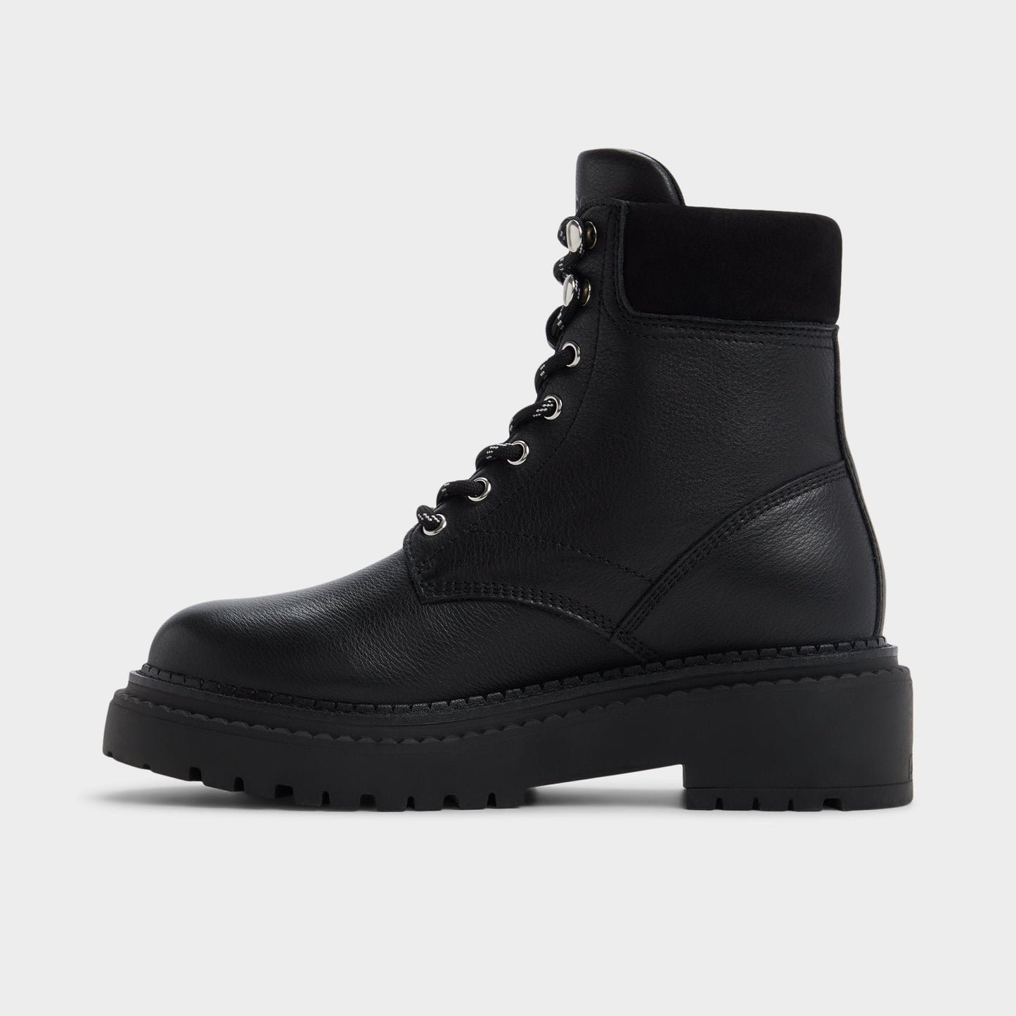 Lewellan in Black - Hiking boot, Lug sole | Aldo Signature