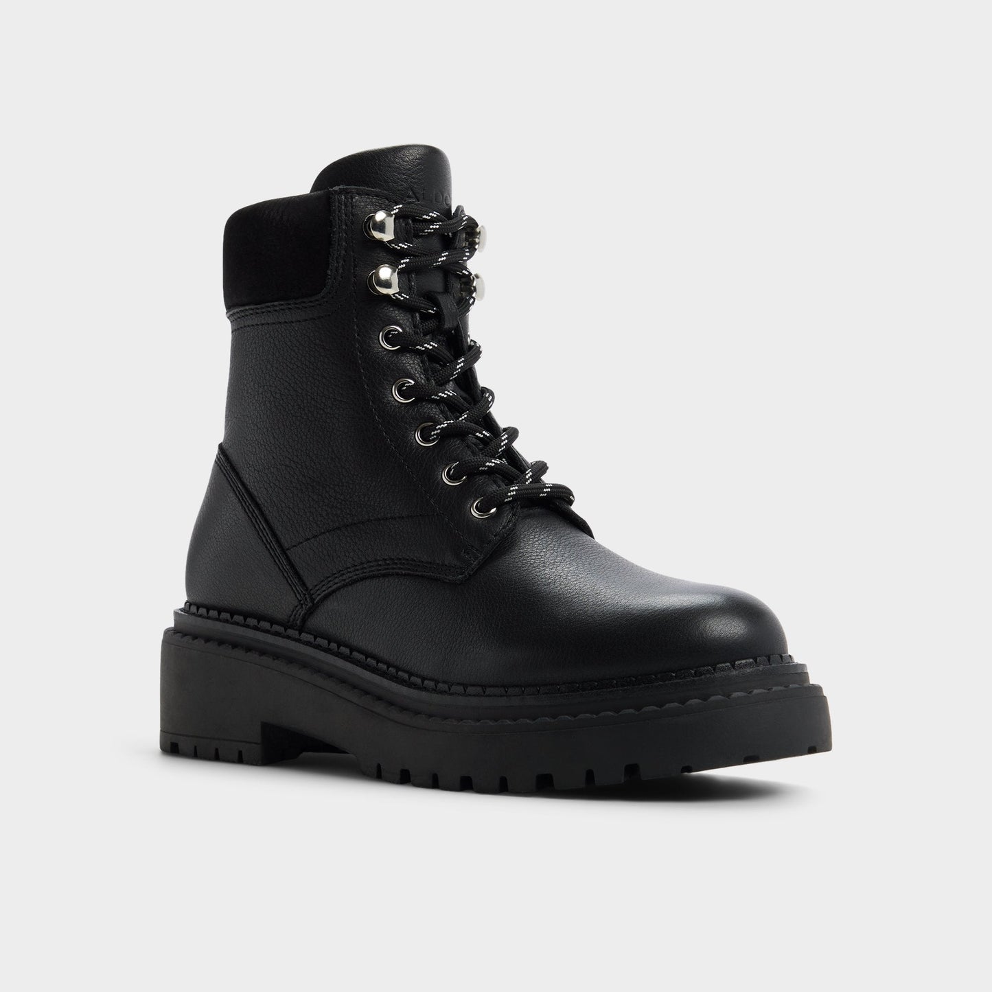 Lewellan in Black - Hiking boot, Lug sole | Aldo Signature