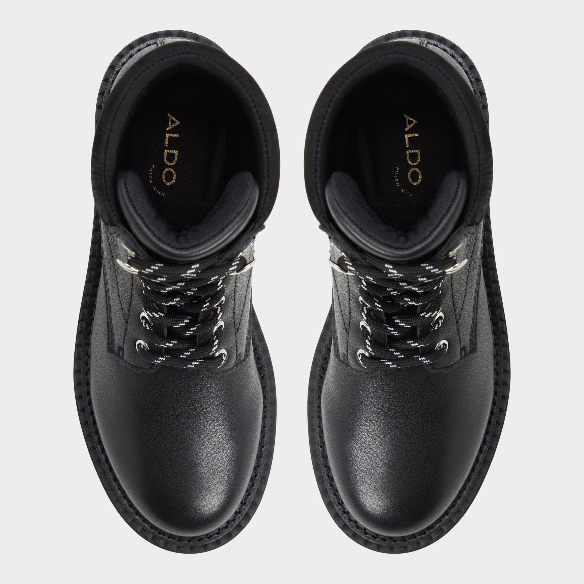 Lewellan in Black - Hiking boot, Lug sole | Aldo Signature