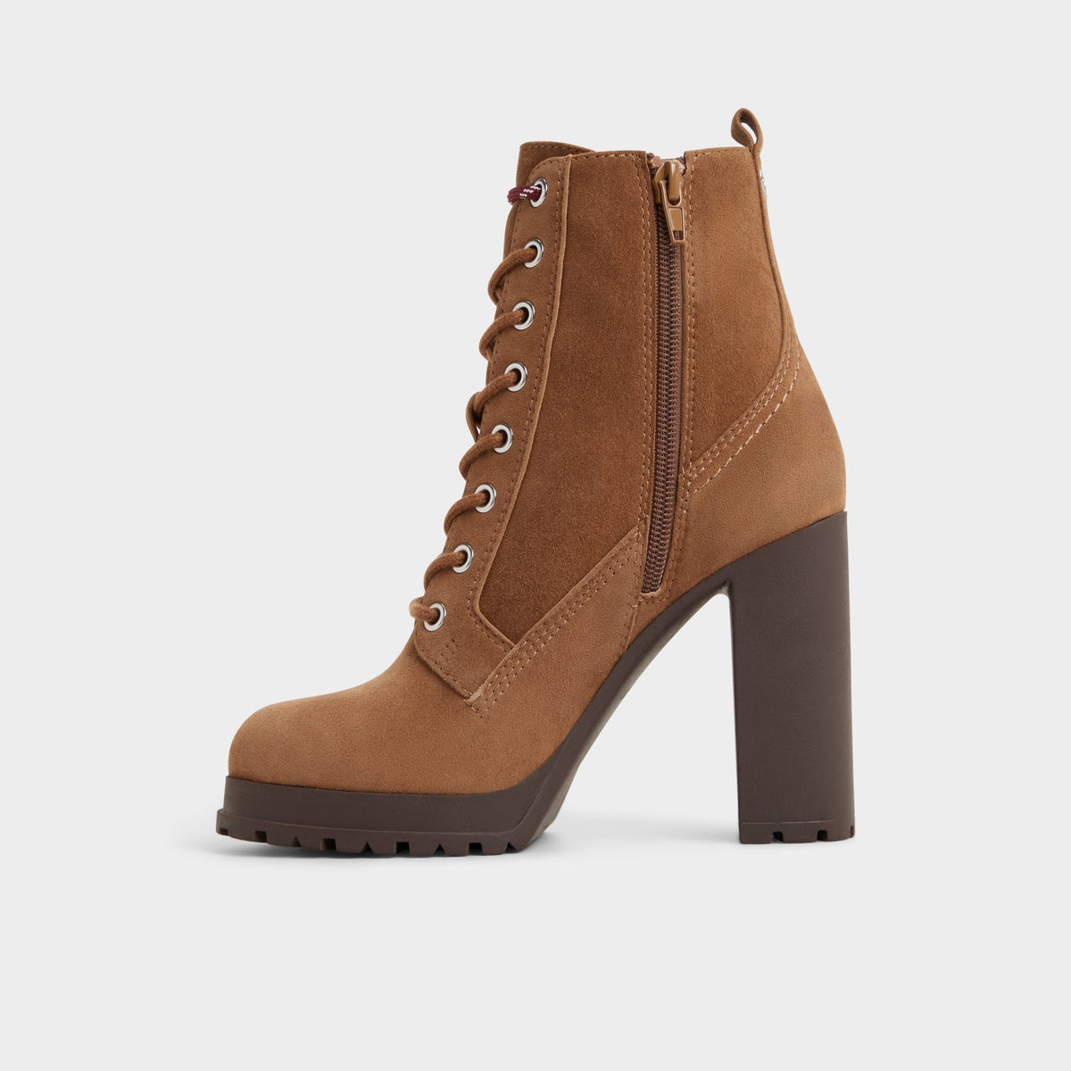 Rebelliously in Light Brown - Combat ankle boot, Lug sole | Aldo Essential