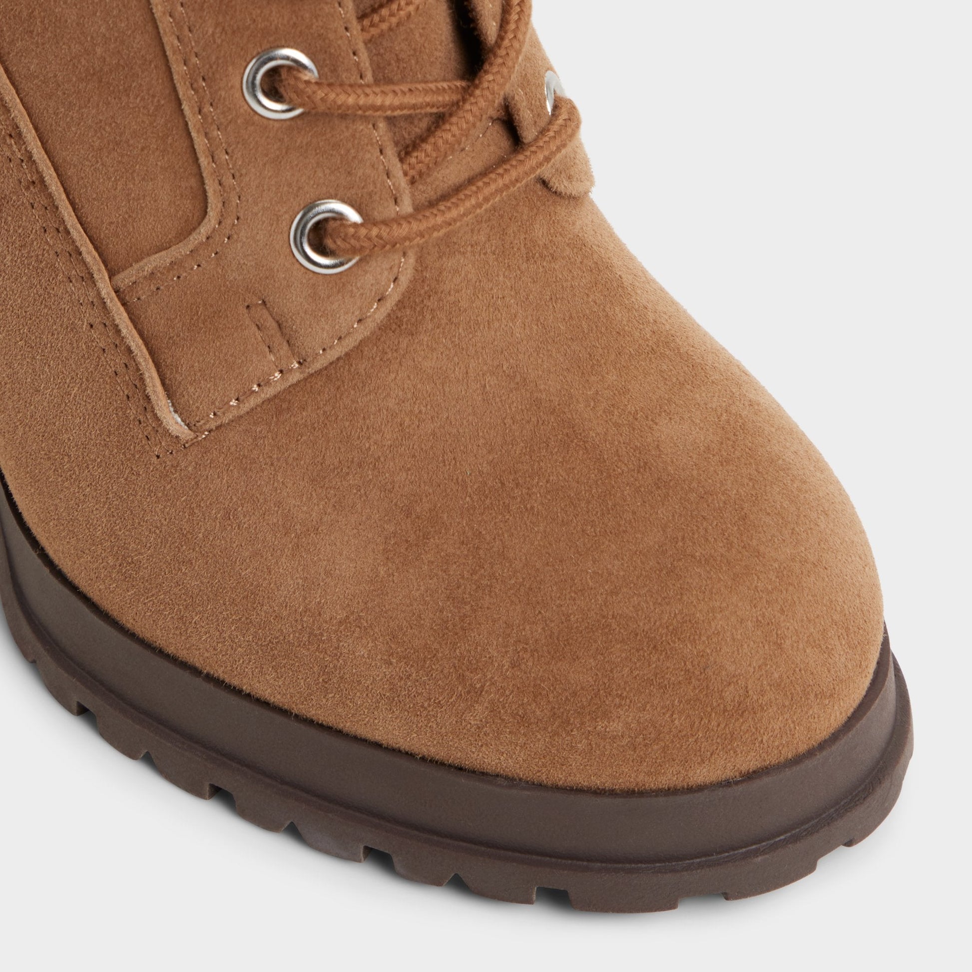 Rebelliously in Light Brown - Combat ankle boot, Lug sole | Aldo Essential