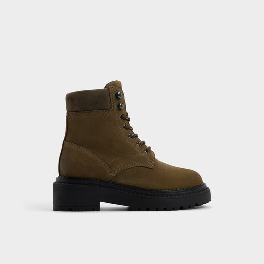 Lewellan in Dark Green - Hiking boot, Lug sole | Aldo Featured