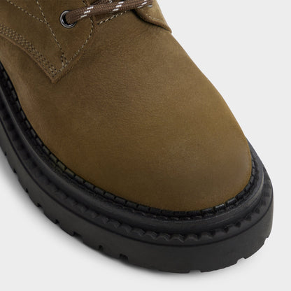 Lewellan in Dark Green - Hiking boot, Lug sole | Aldo Featured