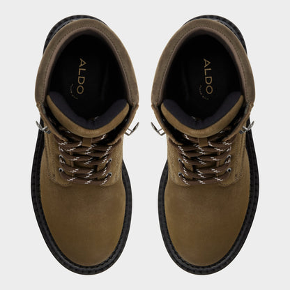 Lewellan in Dark Green - Hiking boot, Lug sole | Aldo Featured