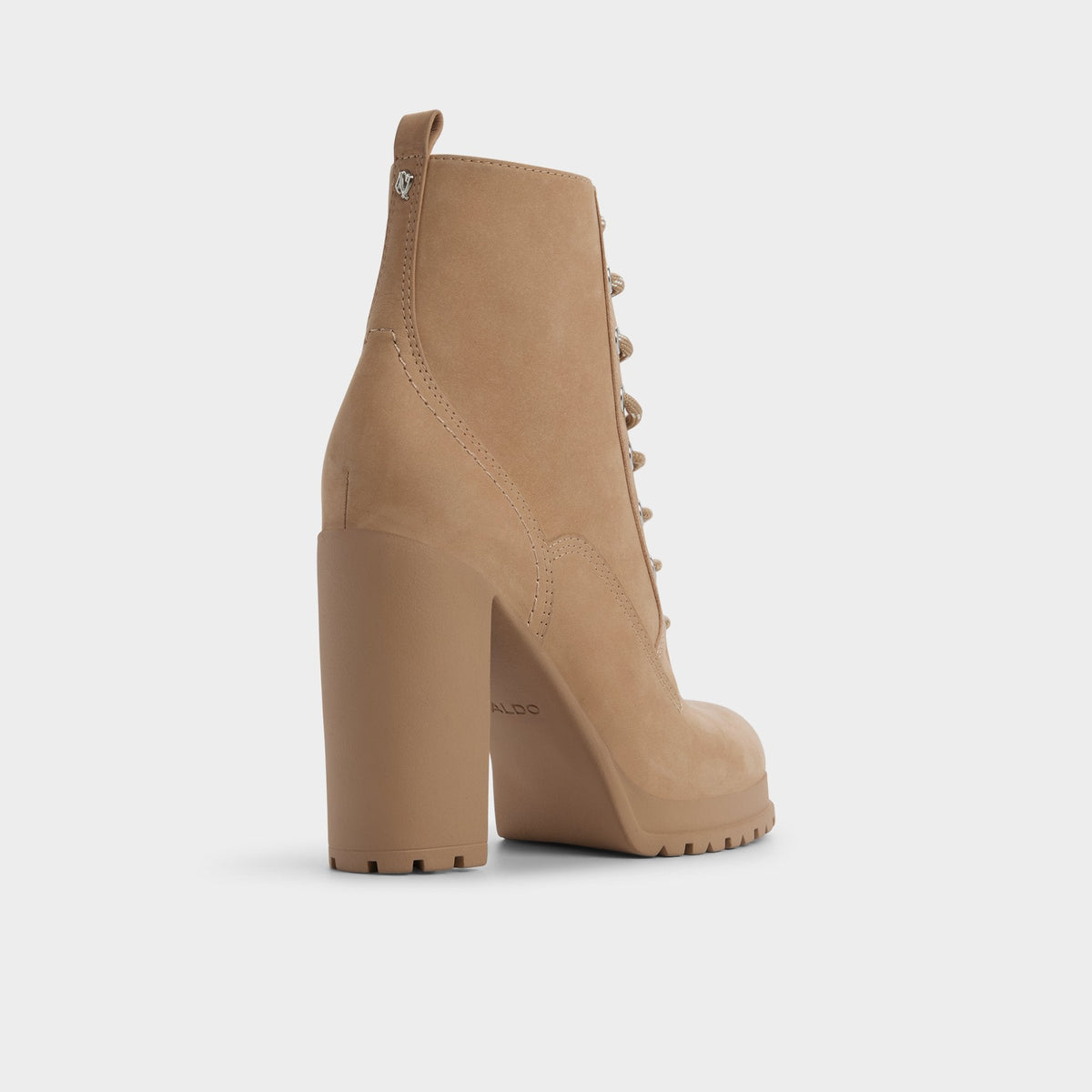 Rebelliously in Medium Beige - Combat ankle boot, Lug sole | Aldo Popular