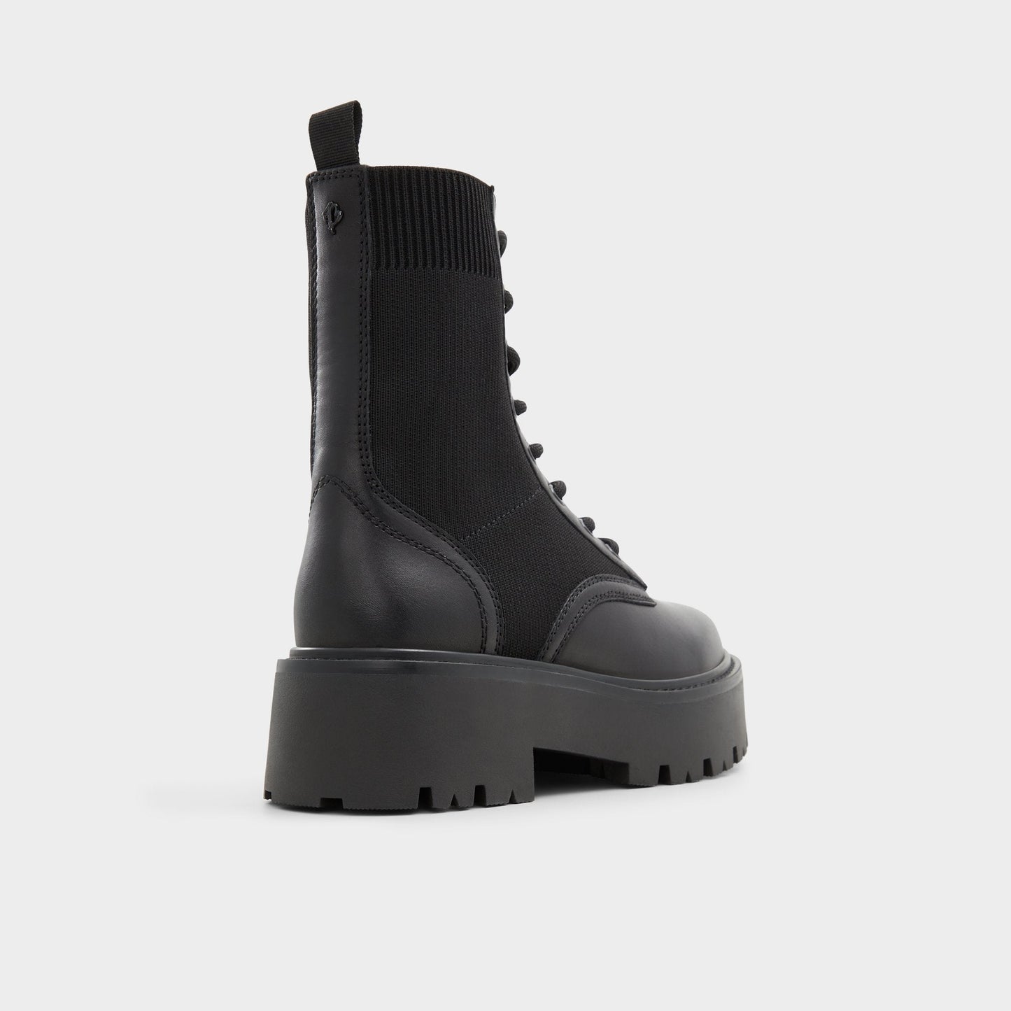 Talaleryknit Black Women's Combat boots - Combat ankle boot, Black | Aldo Recommended