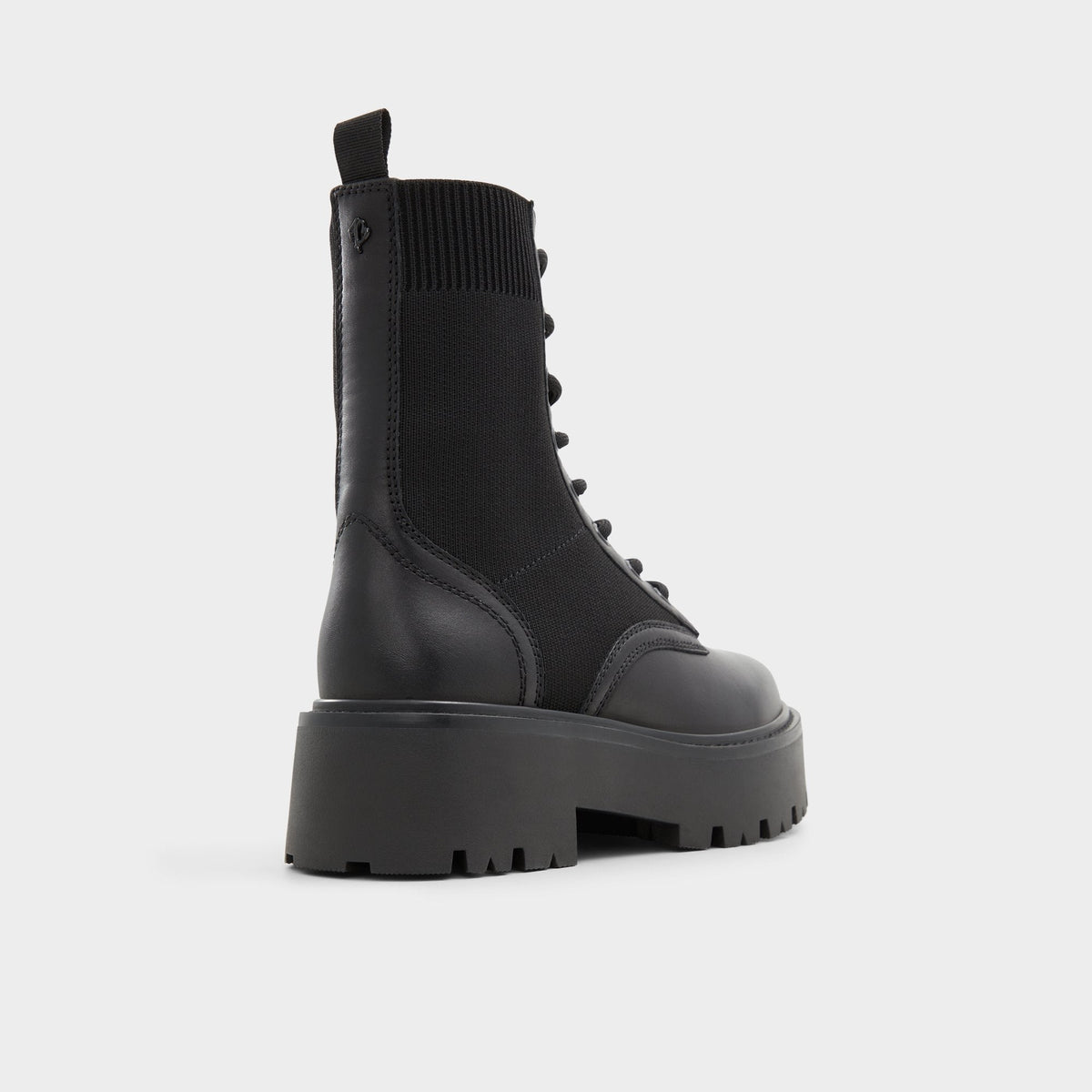 Talaleryknit Black Women's Combat boots - Combat ankle boot, Black | Aldo Recommended