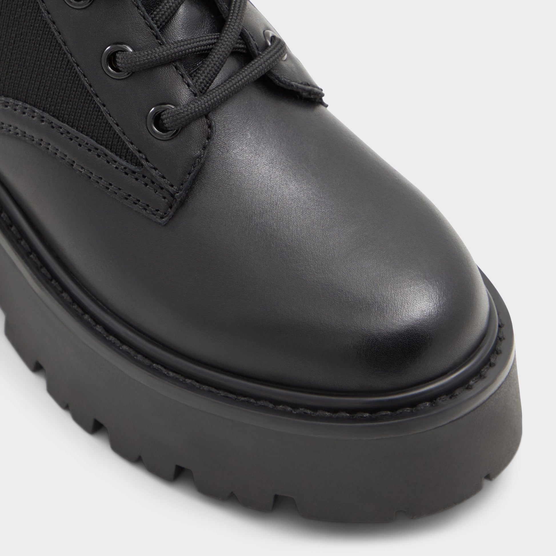 Talaleryknit Black Women's Combat boots - Combat ankle boot, Black | Aldo Recommended