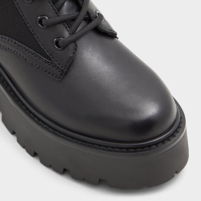 Talaleryknit Black Women's Combat boots - Combat ankle boot, Black | Aldo Recommended