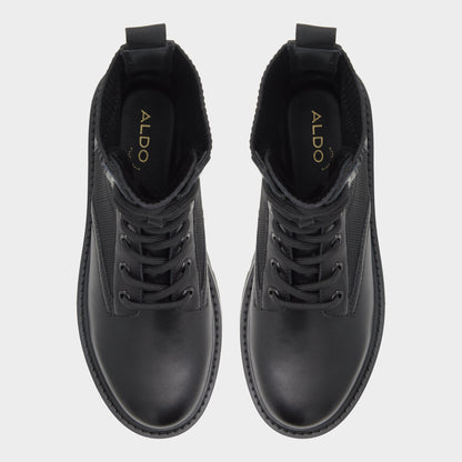 Talaleryknit Black Women's Combat boots - Combat ankle boot, Black | Aldo Recommended