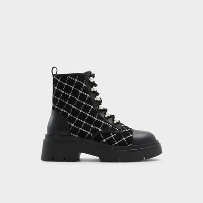 Marthia in Other Black - Combat ankle boot, Black | Aldo Exclusive