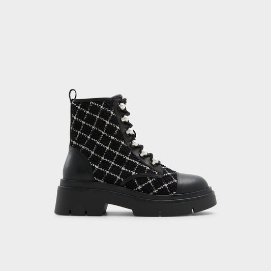 Marthia in Other Black - Combat ankle boot, Black | Aldo Exclusive