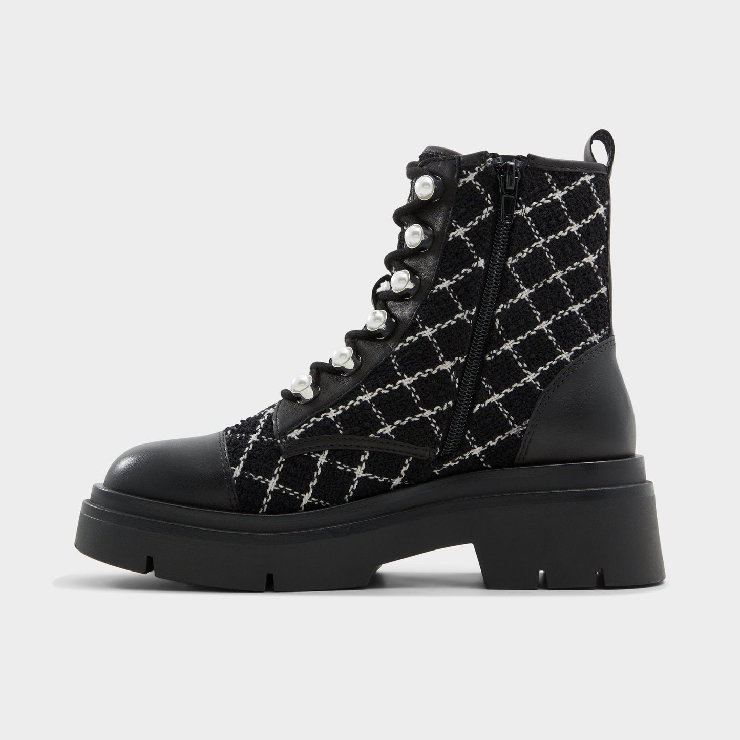 Marthia in Other Black - Combat ankle boot, Black | Aldo Exclusive