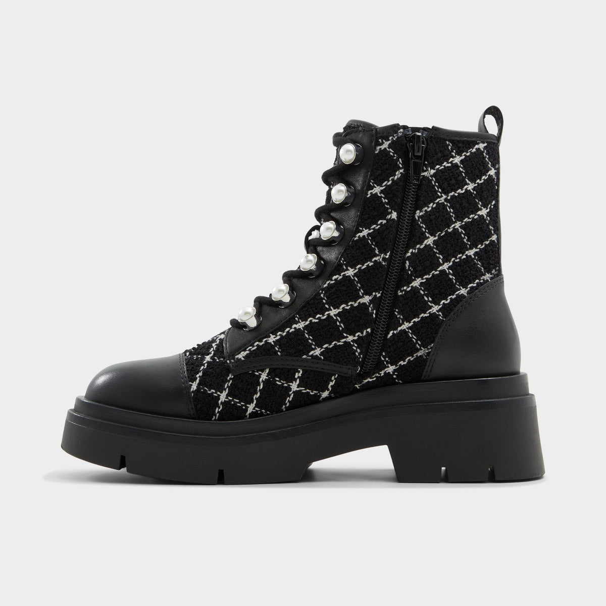 Marthia in Other Black - Combat ankle boot, Black | Aldo Exclusive