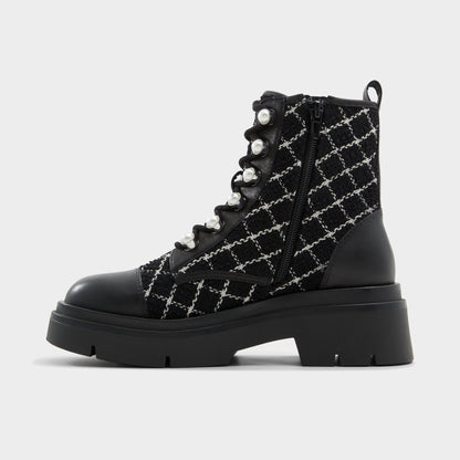 Marthia in Other Black - Combat ankle boot, Black | Aldo Exclusive