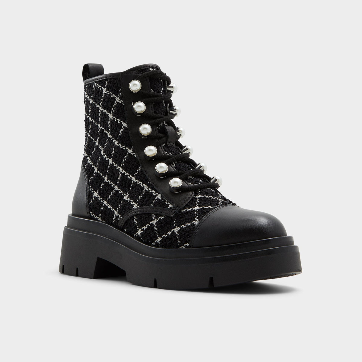 Marthia in Other Black - Combat ankle boot, Black | Aldo Exclusive