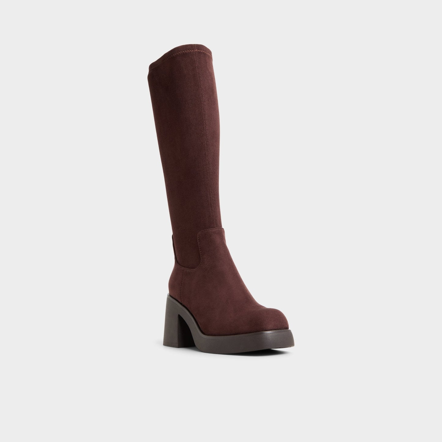 Auster in Dark Brown - Knee-high boot, Platform | Aldo New