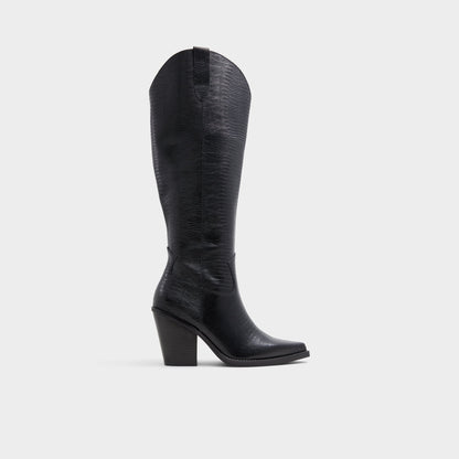 Nevada-wc Black Women's Western - Western knee-high boot, Black | Aldo Popular