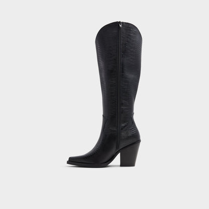 Nevada-wc Black Women's Western - Western knee-high boot, Black | Aldo Popular