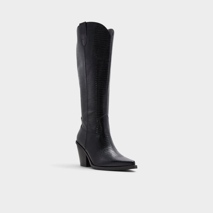 Nevada-wc Black Women's Western - Western knee-high boot, Black | Aldo Popular