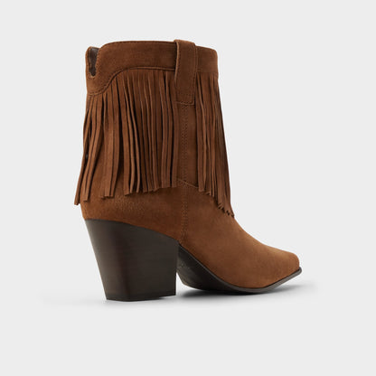 Jollene in Dark Brown - Western boot, Block heel | Aldo Signature