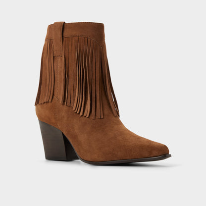 Jollene in Dark Brown - Western boot, Block heel | Aldo Signature