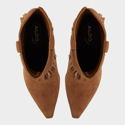 Jollene in Dark Brown - Western boot, Block heel | Aldo Signature